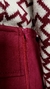 Saia bordô em suede G 42 - Brechó Online | Ellas 