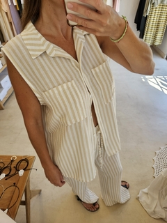 CAMISA LUISA BEIGE - comprar online