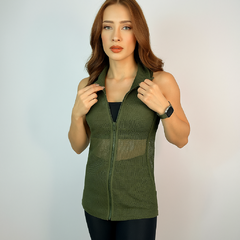 colete academia feminino maxi - Look Sol Modas