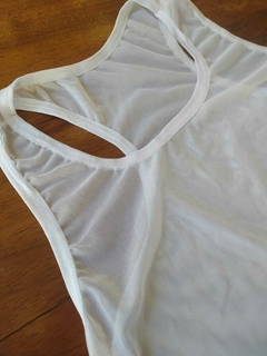 Regata tule transparente de poliamida - Look Sol Modas