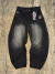 CALÇA BARREL TRIP SIDE - BLACK JEANS