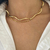 CHOKER ONDULADA BANHADA A OURO 18K - loja online