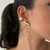BRINCO CASCATA PÉROLAS SLIM BANHADO A OURO 18K - comprar online