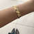 BRACELETE MARTELADO P BANHADO A OURO 18K na internet