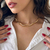 CHOKER ONDULADA BANHADA A OURO 18K