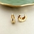 ARGOLA FIGO PEQUENA BANHADA A OURO 18K