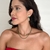 CHOKER RIVIERA ESMERALDA 2,5MM BANHADA A OURO 18K - comprar online