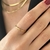 ANEL REGULÁVEL ZIG ZAG BANHADO A OURO 18K