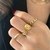 ANEL REGULÁVEL CORRENTE BANHADO A OURO 18K - comprar online