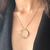COLAR REDONDO VAZADO DOURADO BANHADO A OURO 18K