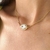 CHOKER ZIRCÔNIA ÚNICA BANHADA A OURO 18K