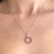 COLAR REDONDO PINK VAZADO PRATA 925 - comprar online