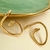 BRINCO FORMAS BANHADO A OURO 18K