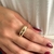 ANEL LISO AJUSTAVEL FEELING BANHADO A OURO 18K