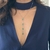 GRAVATINHA LINEAR TURMALINA BANHADO A RÓDIO BRANCO