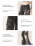 MZVZ- black strappy ripped jeans women's - Bio cattaleya skin