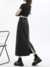 MZVZ black gray denim skirt women on internet