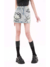 MZVZ retro cartoon graffiti hand-painted denim skirt high waist a-line hip skirt - Bio cattaleya skin