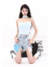 MZVZ American hot girl light blue denim shorts women's - Bio cattaleya skin