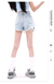 MZVZ American hot girl light blue denim shorts women's