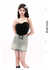 Imagen de MZVZ retro heavy beading hot diamond denim skirt women's