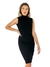 vestido gola alta