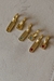 Brinco Argola com Plaquinha Pequena Ouro