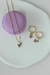 Conjunto Brinco e Colar Uva