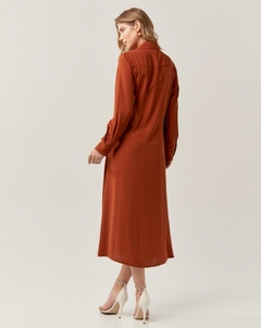 Chemise midi em crepe - Minise