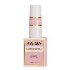 Top Coat Diamond Kaisa 15ml Para Unhas De Gel Fibra