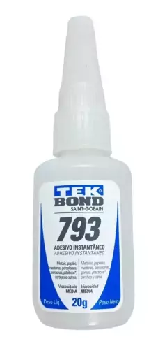 Cola Tek Bond 793 Instantânea Gel Tips Acrigel Postiça - 20g