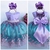 Vestido festa infantil sereia fundo mar lilas e verde 1 a 8 - Luxo Kids Moda Infantil