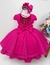 Vestido festa rosa bebe e pink infantil 1 aninho a 4 anos luxo na internet
