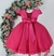Vestido rosa pink festa infantil jardim encantado 1 a 3 anos - loja online