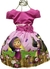 Vestido festa infantil Masha e o Urso temático 1 a 3 anos fantasia - Luxo Kids Moda Infantil