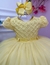 Vestido infantil amarelo Bela e a fera luxo 1 aninho a 3 ano - loja online
