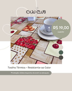 Toalha de Mesa PVC, Térmica, Plástica, Impermeável para 4 lugares 140x140 e 6 lugares 220X140. Estampa Frutas Tropicais - comprar online