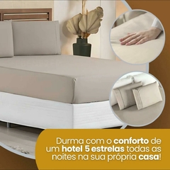 JOGO DE LENÇOL QUEEN 3 PEÇAS MICROPERCAL EXTRA MACIO 400 FIOS - (cópia) - comprar online