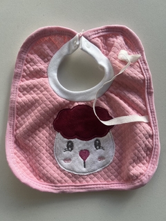 Babero Matelase con portachupetes (pack por 6) - tienda online