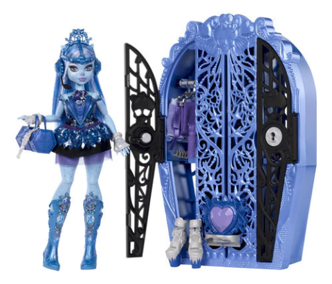 Monster High Abbey Bominable Boneca C/ Guarda Roupa 20 Itens