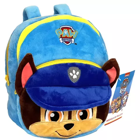 Mochila Infantil De Pelúcia Patrulha Canina - Candide - Azul - Chase
