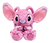 Pelucia Disney Angel Stitch Grande 45cm Fun Original Rosa - Poder Brinquedos Colecionáveis | Barbie | Hot Wheels | Hasbro | Sunny | Lego