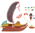 Conjunto Moana 2 Com Galinha Hei Hei - Canoa De Aventuras - loja online