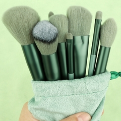 13 pçs pincéis de maquiagem conjunto macio fofo cosméticos fundação em pó