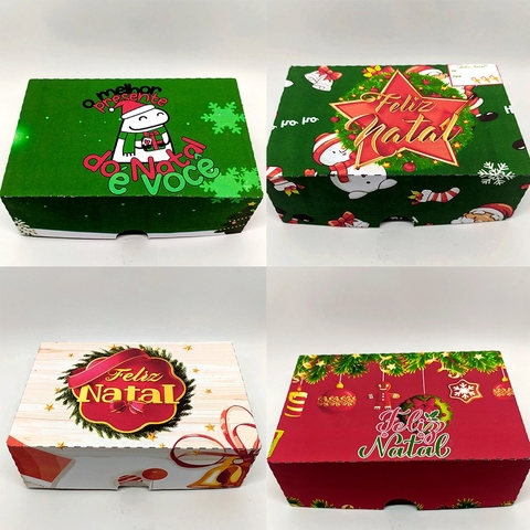 Natal Especial com Caixas de presentes 10 Unidades