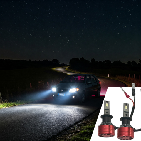 Lâmpada led H1 24000 lumens 6000k 160w 12v 24v para farol automotivo