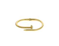 Bracelete Dourado Ponto De Luz na internet