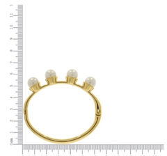 Bracelete Dourado Com Pérolas na internet