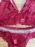 CONJUNTO EM RENDA E TULE COR VERMELHA - TAM 48 - comprar online