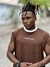 Regata Machão Marrom / Off White - comprar online